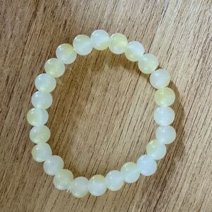 Elegant Yellow Beaded Bracelet
